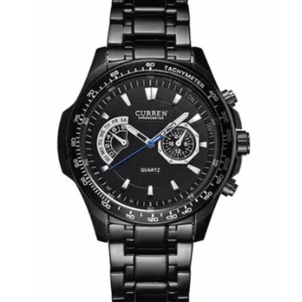 ساعة يد عقارب بسوار من الإستانلس إستيل مقاومة للماء