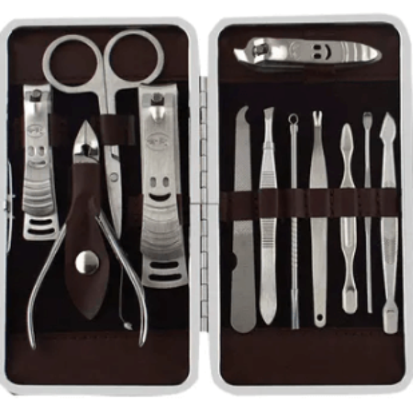 طقم أدوات مانيكير وباديكير مكون من 12 قطعة موقع النيل مصر اون لاين