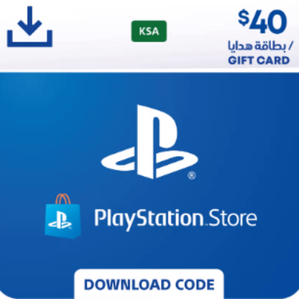بطاقة-بلايستيشن-ستور-سعودي-بطاقة-40-دولار-كود-يرسل-بالإيميل-والرسائل-النصية